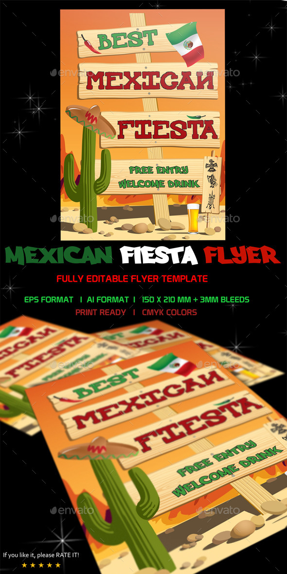 Fiesta Flyer Template Free Printable Word Searches